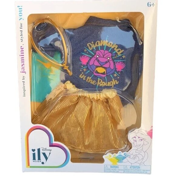 Disney ILY 4ever 18" Jasmine Inspired Fashion Pack Clothes NEW - Picture 1 of 3